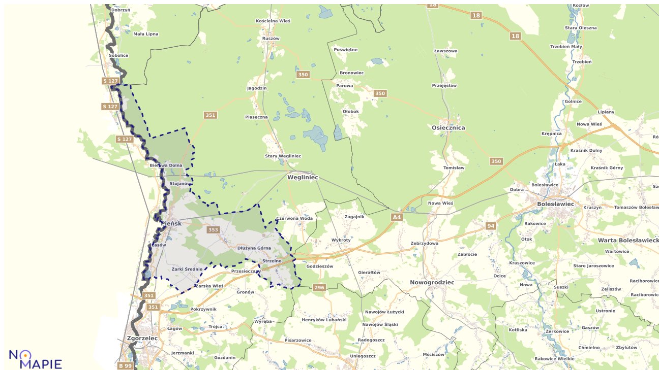 Mapa Geoportal Pieńsk
